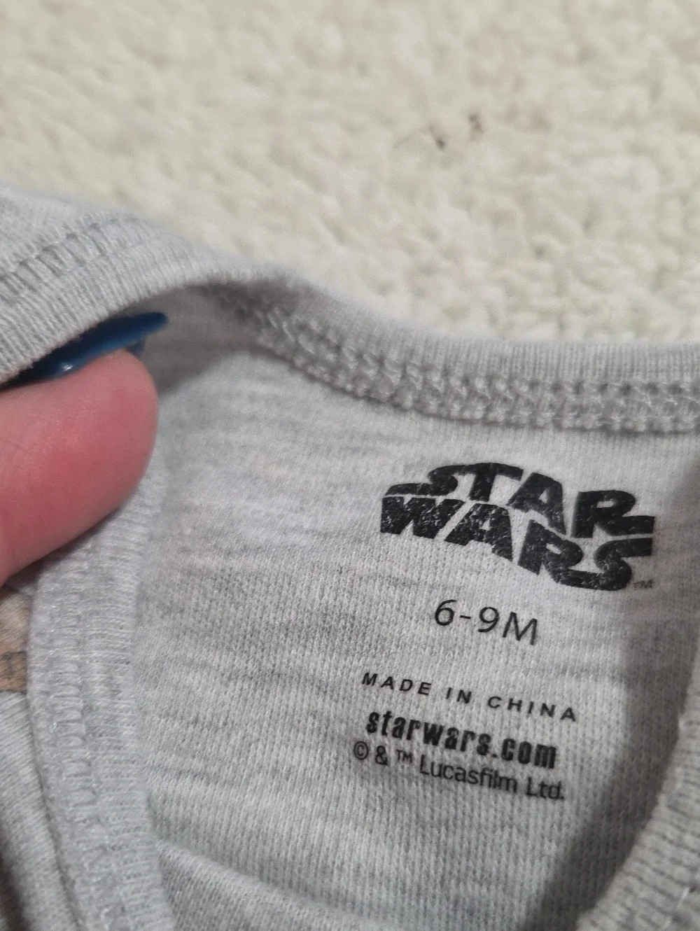 STAR WARS BABY YODA ONESIE